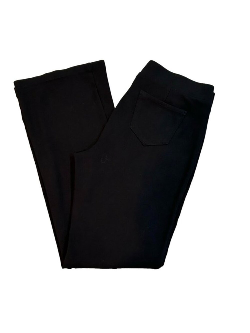 MACY'S STYLE & CO. Pants Pull on Stretchy Wide leg Black Size Large Like new
